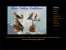 Tablet Screenshot of bearvalleysculptures.com